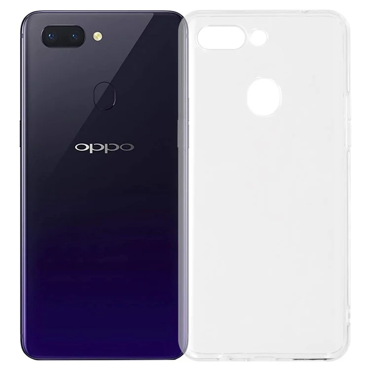 Funda para Oppo R15 Pro / R15 Dream Mirror Edition Trasera Ultrafina Flexible de TPU Transparente para Teléfono