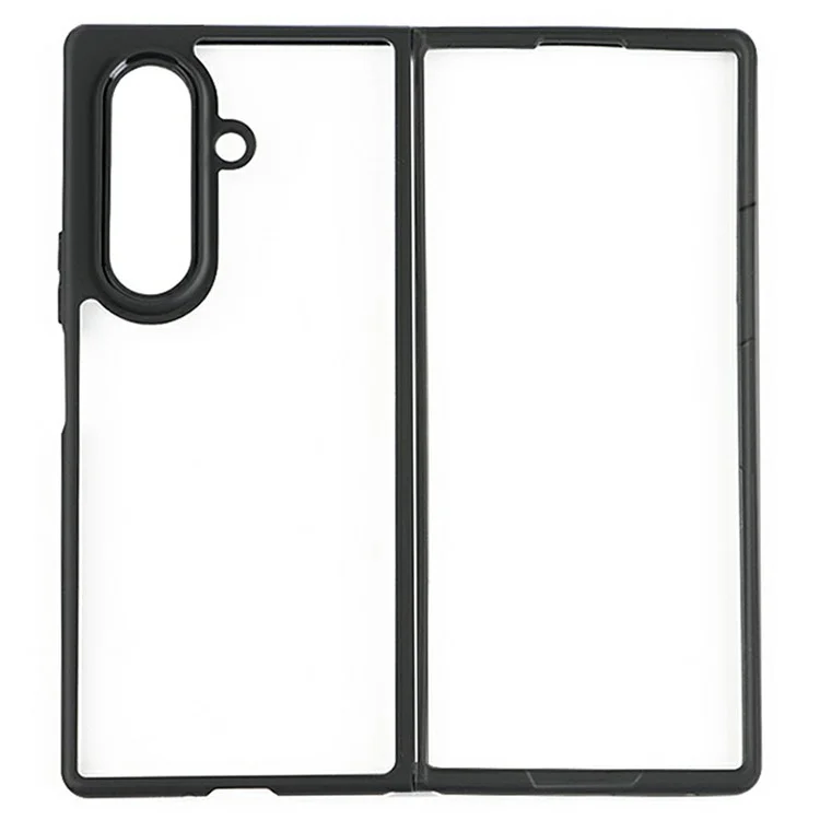 Für Samsung Galaxy Z Fold7 5G Hülle Stoßfest PC + TPU Transparente Rückseite Handyhülle