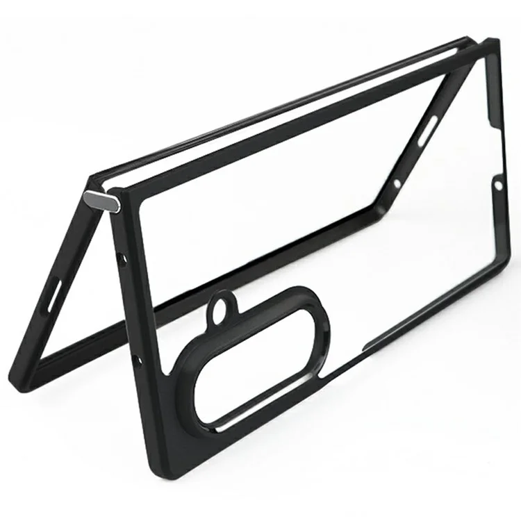 Für Samsung Galaxy Z Fold7 5G Hülle Stoßfest PC + TPU Transparente Rückseite Handyhülle
