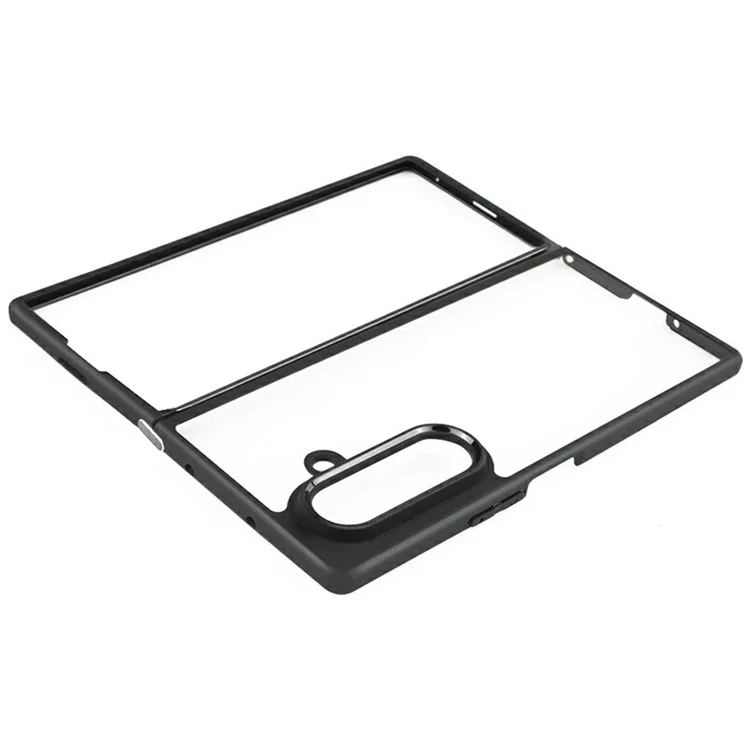 Für Samsung Galaxy Z Fold7 5G Hülle Stoßfest PC + TPU Transparente Rückseite Handyhülle