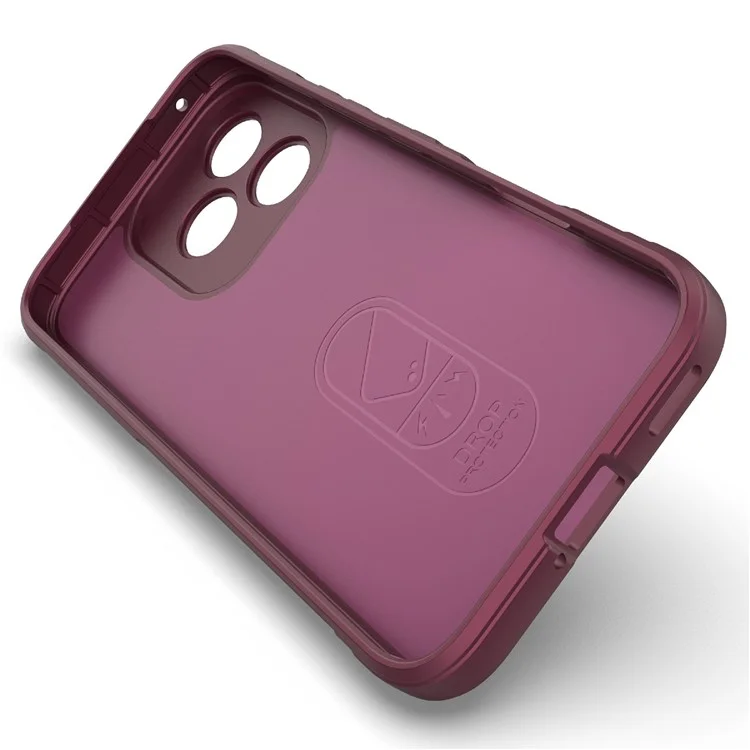 For Honor 400 Lite Case Anti-Drop Soft TPU Rugged Phone Back Cover - Wine Red