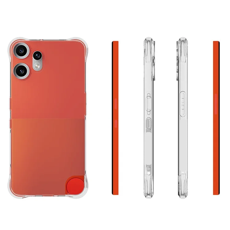 For Nothing CMF Phone 2 Pro TPU Phone Case Non Slip Transparent Mobile Phone Cover