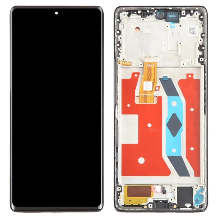 For Honor X9a 5G OEM Grade S Écran AMOLED et Assemblage du Numériseur + Châssis (Sans Logo) - Noir