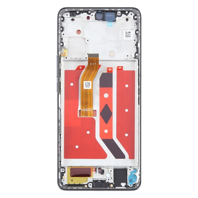 For Honor X50 5G OEM-Qualitätsstufe S AMOLED-Bildschirm und Digitizer-Einheit + Rahmen (Ohne Logo) - Schwarz