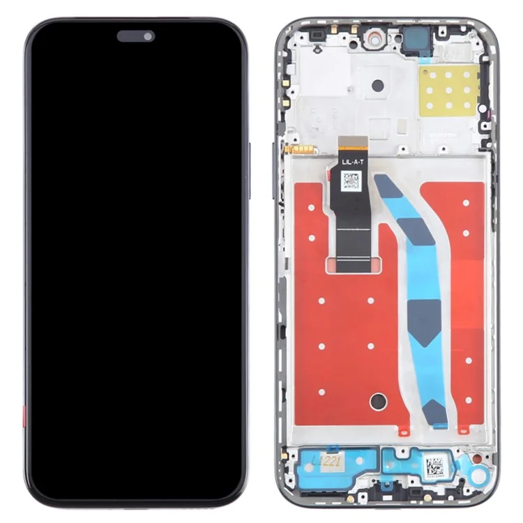 Montaje de Pantalla y Digitalizador Grado OEM S AMOLED para Honor X50i+ 5G + Marco (Sin Logotipo) - Negro