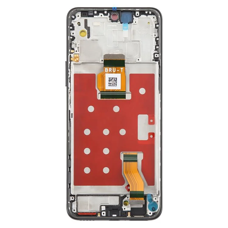 For Honor X60 5G Grade C LCD Screen and Digitizer Assembly + Frame (Without Logo) - Black