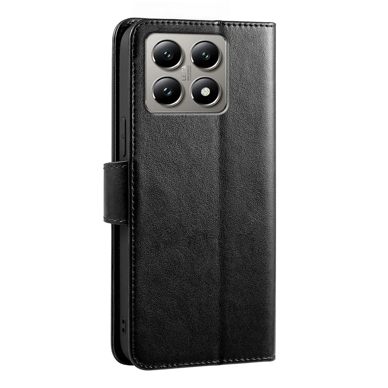 For Xiaomi 14T Case Stand Card Holder Wallet Leather Phone Cover - Black