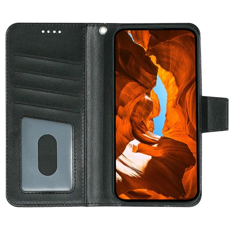 For Xiaomi Poco F7 Ultra 5G / Redmi K80 Pro 5G Case Stand Card Holder Wallet Leather Phone Cover - Black