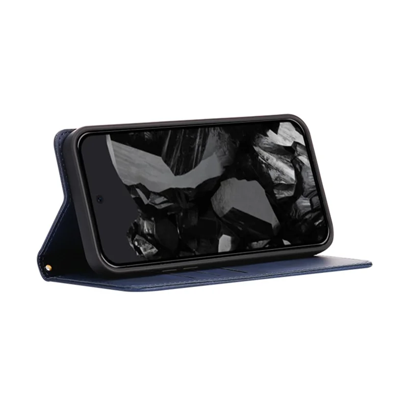 For Google Pixel 9 Pro XL Case Wallet Calf Texture Leather Phone Cover with Hidden Magnetic Closure - Blue