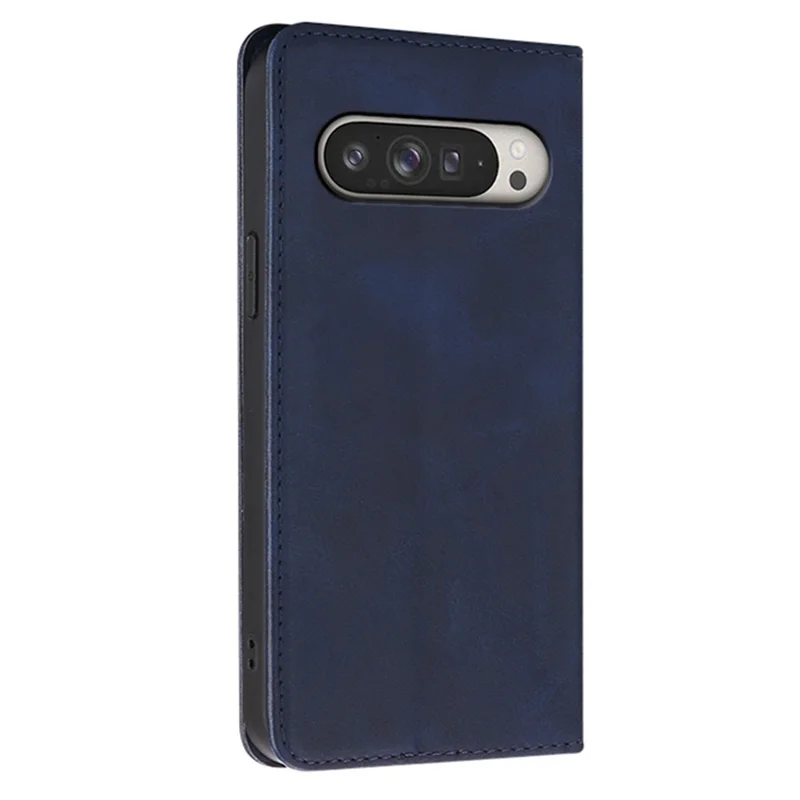 For Google Pixel 9 Pro XL Case Wallet Calf Texture Leather Phone Cover with Hidden Magnetic Closure - Blue