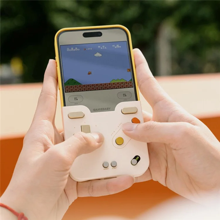 BITMOLAB GAMEBABY For iPhone 15 Pro Max Case Retro Handheld Game Console Design Phone Cover