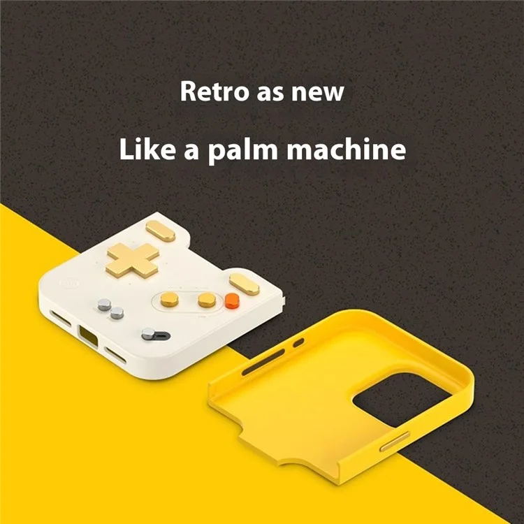 BITMOLAB GAMEBABY For iPhone 16 Pro Max Case Retro Handheld Game Console Design Phone Cover