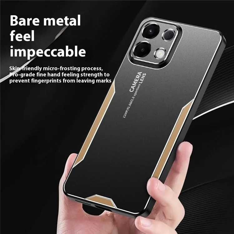 Чехол для Oppo K13 5G (Oppo K12s) из алюминиевого сплава и ТПУ/ПК - Золотой