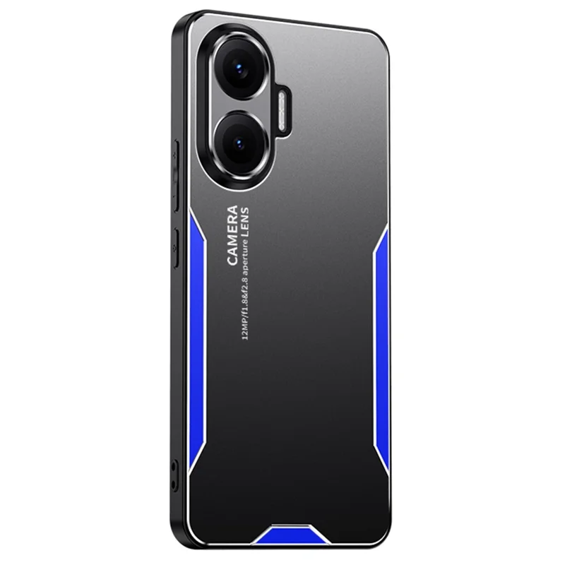 For Xiaomi Poco F7 5G / Redmi Turbo 4 Pro 5G Phone Case Aluminium Alloy TPU PC Back Cover - Blue