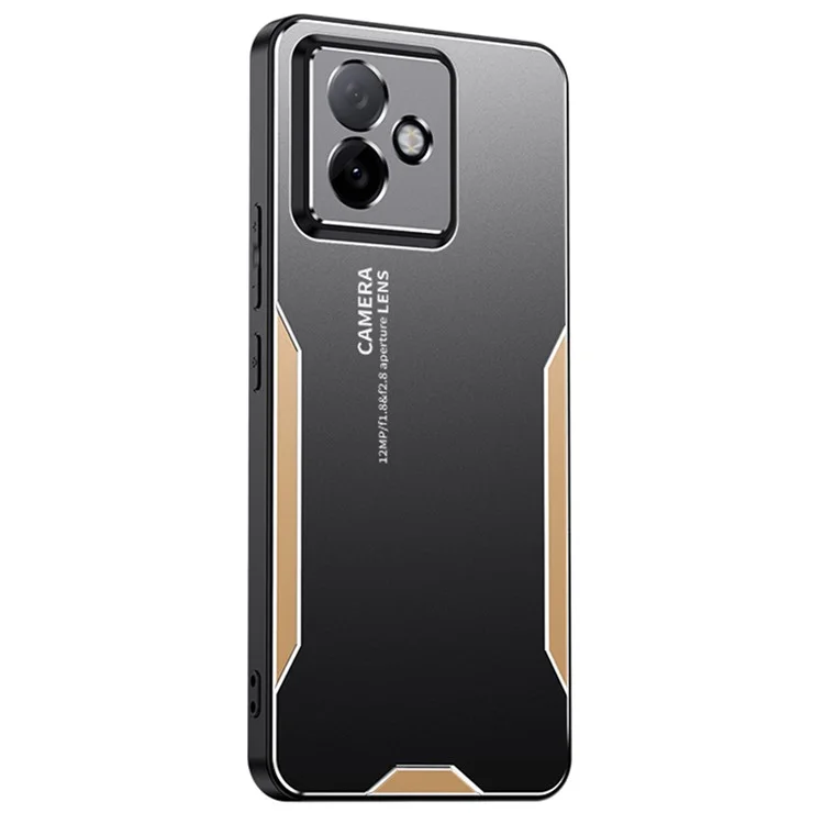 Étui pour Honor X60 GT 5G en Alliage d'Aluminium TPU PC - Couverture Arrière - Or