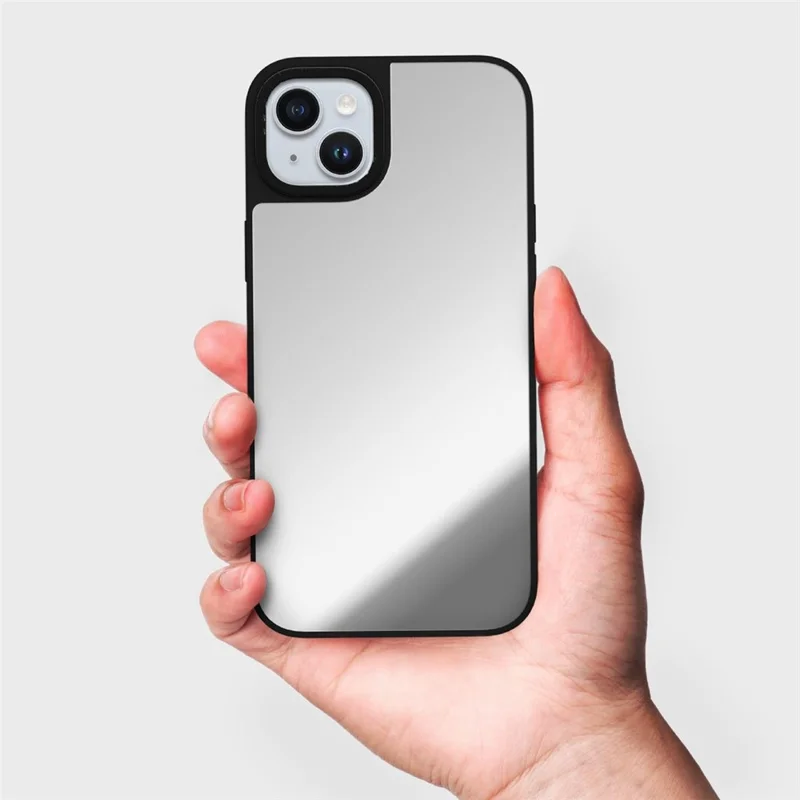 Compra em Atacado para Capas de Celular Magnéticas com Espelho para iPhone 14 / 13 - Superfície de Acrílico 3,0mm + Capa de Telefone TPU