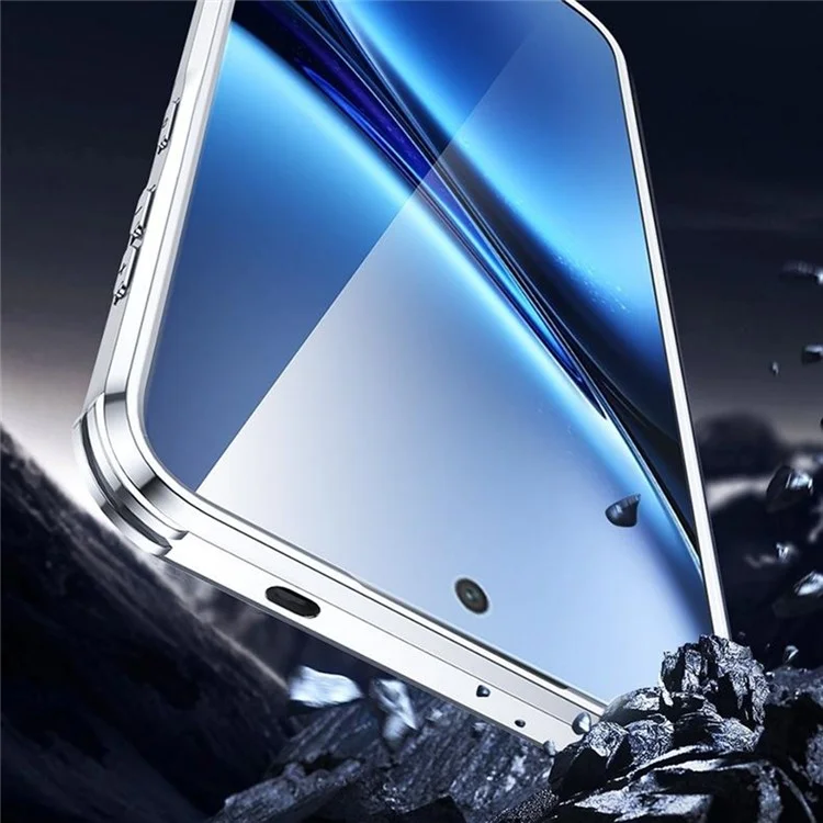 Чехол для телефона vivo X200 5G противоударный TPU PC с подставкой для объектива - Черный