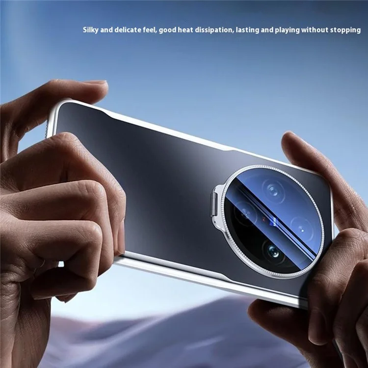 For vivo X100s 5G Phone Case Shockproof TPU PC Back Cover with Lens Kickstand - Black