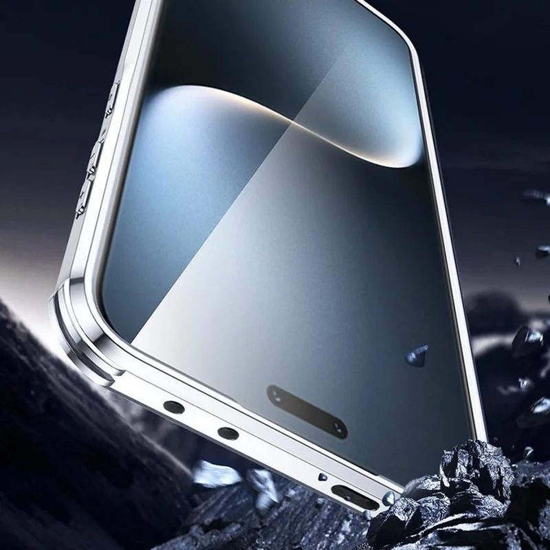 Étui pour téléphone 5G For Honor Magic7 Antichoc Coque arrière TPU PC avec support d'objectif - Noir