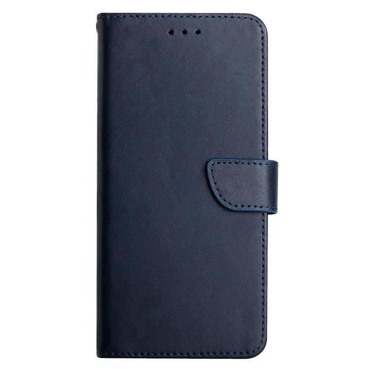 For OnePlus 13T 5G Case Genuine Cow Leather Phone Cover Nappa Texture - Blue