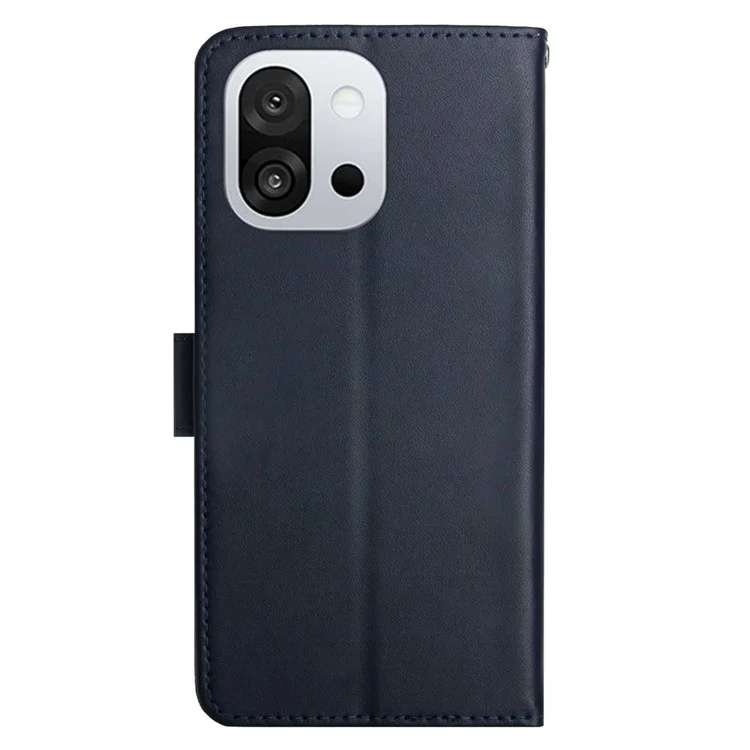 For OnePlus 13T 5G Case Genuine Cow Leather Phone Cover Nappa Texture - Blue