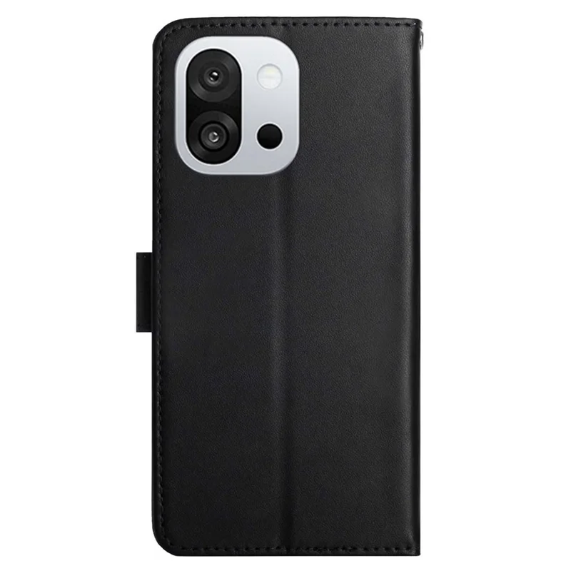 For OnePlus 13T 5G Case Genuine Cow Leather Phone Cover Nappa Texture - Black