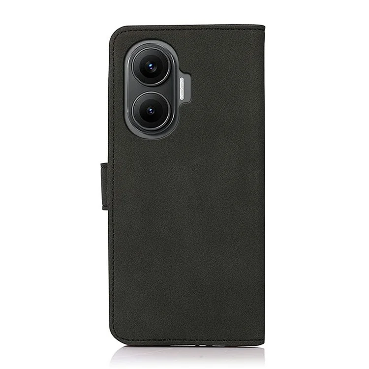 KHAZNEH pour Xiaomi Redmi Turbo 4 Pro 5G / Poco F7 5G Étui portefeuille en cuir PU Support Housse de téléphone - Noir