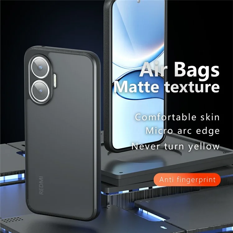 Per Xiaomi Redmi Turbo 4 Pro 5G / Poco F7 5G Custodia Antiurto TPU + Copertura posteriore opaca in PC