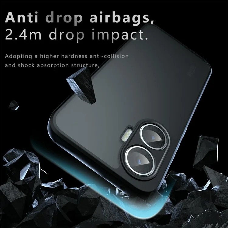 Per Xiaomi Redmi Turbo 4 Pro 5G / Poco F7 5G Custodia Antiurto TPU + Copertura posteriore opaca in PC