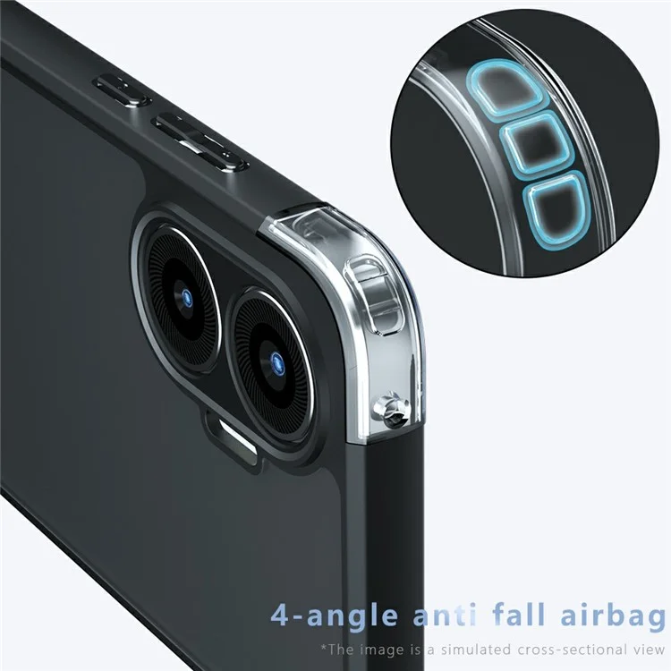 Per Xiaomi Redmi Turbo 4 Pro 5G / Poco F7 5G Custodia Antiurto TPU + Copertura posteriore opaca in PC