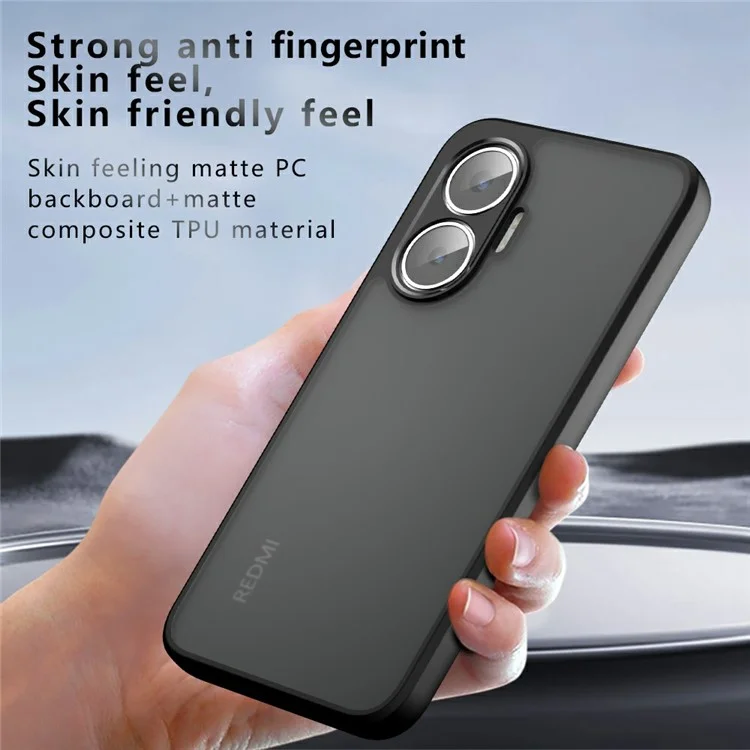 Per Xiaomi Redmi Turbo 4 Pro 5G / Poco F7 5G Custodia Antiurto TPU + Copertura posteriore opaca in PC