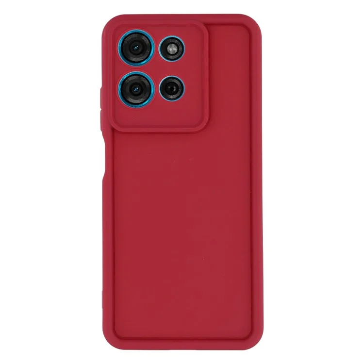 Cover per Motorola Moto G75 5G con Design Scanalato TPU Antiscivolo - Rosso