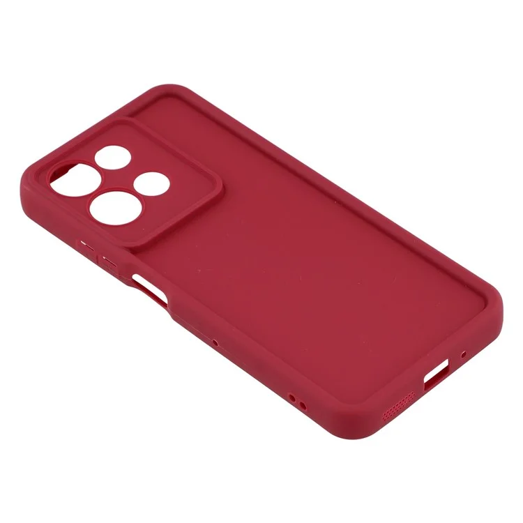 Cover per Motorola Moto G75 5G con Design Scanalato TPU Antiscivolo - Rosso