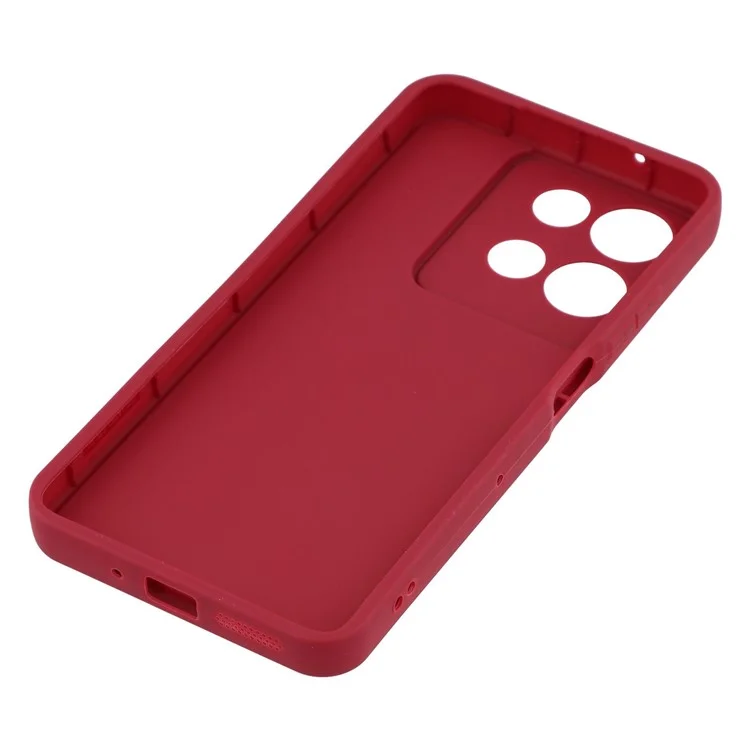 Cover per Motorola Moto G75 5G con Design Scanalato TPU Antiscivolo - Rosso