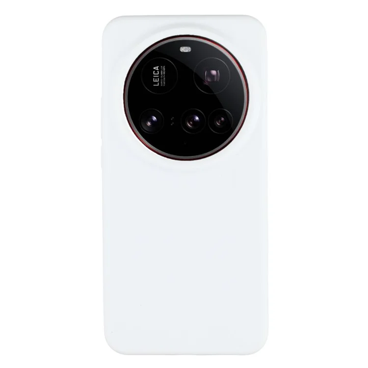 Für Xiaomi 15 Ultra Handyhülle Flüssigsilikon Stoßfeste Schutzhülle - Weiß