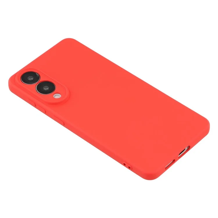Funda X-LEVEL para Samsung Galaxy S25 Edge de TPU Suave con Revestimiento de Fibra Antiarañazos - Rojo