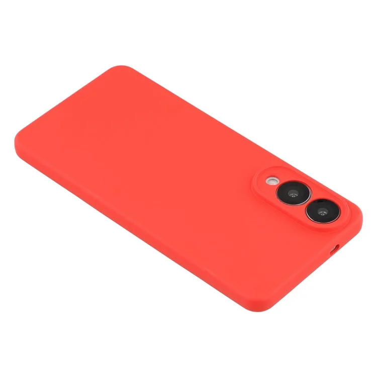 Funda X-LEVEL para Samsung Galaxy S25 Edge de TPU Suave con Revestimiento de Fibra Antiarañazos - Rojo