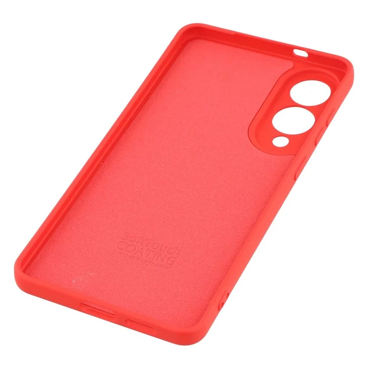 Funda X-LEVEL para Samsung Galaxy S25 Edge de TPU Suave con Revestimiento de Fibra Antiarañazos - Rojo