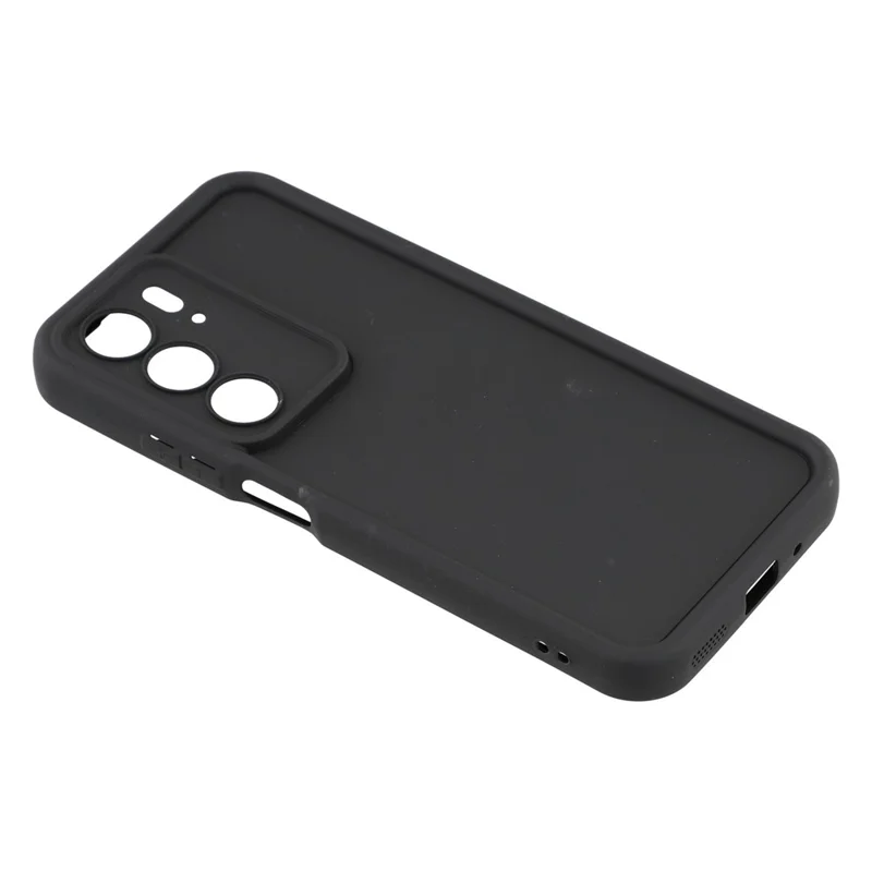 Capa para Realme C75 com Design Estriado TPU Antiderrapante - Preto