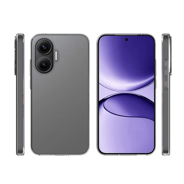 Per Xiaomi Redmi Turbo 4 Pro 5G / Poco F7 5G Custodia Resistente all'acqua TPU Trasparente Cover Posteriore per Telefono