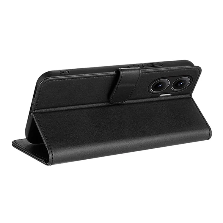 AZNS For Xiaomi Redmi Turbo 4 Pro 5G  /  Poco F7 5G Case PU Leather Wallet Phone Cover - Black