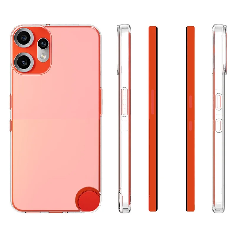 Capa de telefone resistente à marca d'água TPU transparente Para Nada CMF Phone 2 Pro