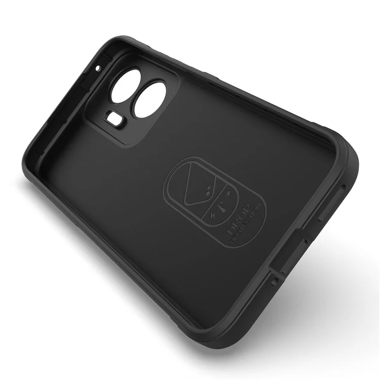 For Xiaomi Redmi Turbo 4 Pro 5G  /  Poco F7 5G Case Anti-Drop Soft TPU Rugged Phone Back Cover - Black