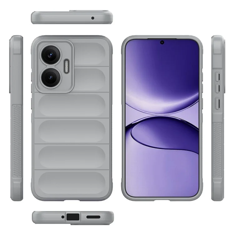 For Xiaomi Redmi Turbo 4 Pro 5G  /  Poco F7 5G Case Anti-Drop Soft TPU Rugged Phone Back Cover - Light Grey