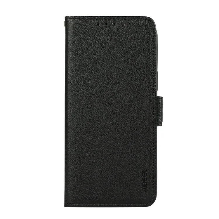 ABEEL Para Xiaomi Redmi Turbo 4 Pro 5G / Poco F7 5G Funda Textura de Imitación de Cuero RFID Bloqueo de Teléfono - Negro