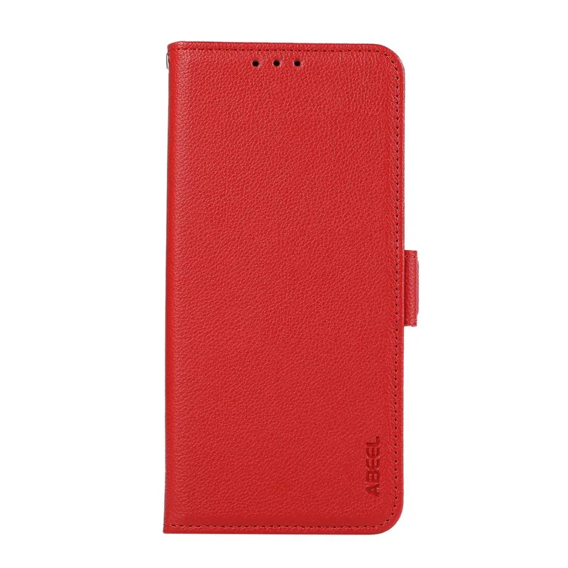 ABEEL For Xiaomi Redmi Turbo 4 Pro 5G  /  Poco F7 5G Case Litchi Texture Leather RFID Blocking Phone Cover - Red