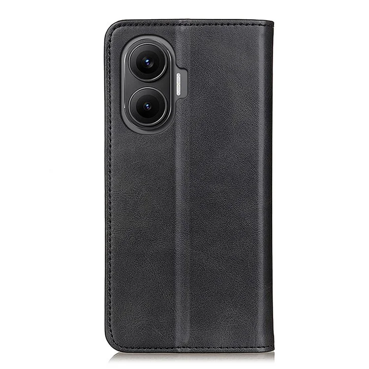 Per Xiaomi Redmi Turbo 4 Pro 5G / Caso Poco F7 5G Custodia a portafoglio in pelle con chiusura a ribalta - Nero