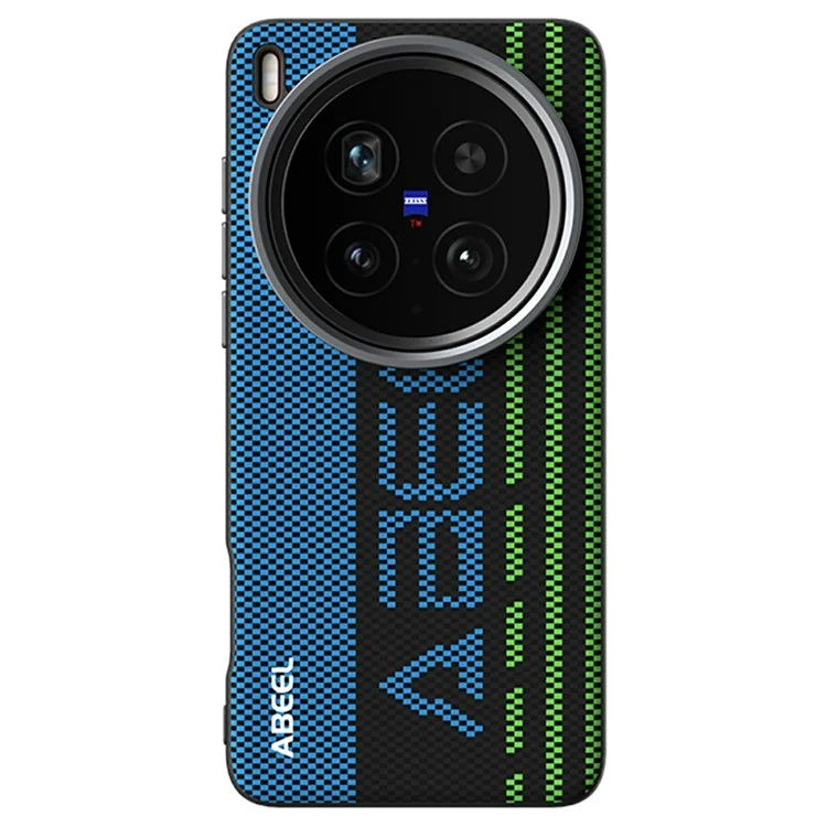 Чехол ABEEL для vivo X200 Ultra 5G, совместимый с MagSafe, с принтом, из поликарбоната, TPU, алюминиевого сплава и кожи - Выдающийся №1