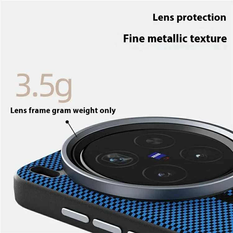Чехол ABEEL для vivo X200 Ultra 5G, совместимый с MagSafe, с принтом, из поликарбоната, TPU, алюминиевого сплава и кожи - Выдающийся №1