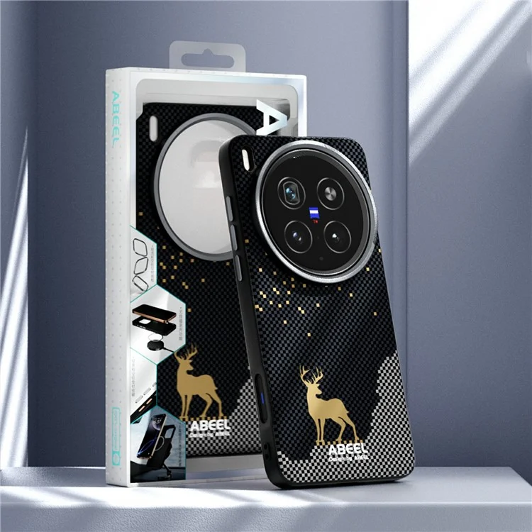 ABEEL For vivo X200 Ultra 5G Case Compatible with MagSafe Ultra Slim PC TPU Phone Back Cover - Deer